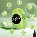 Kids Watches for Girls Boys Digital Sport Watch with Step Counter Pedometer Vibration Alarm Clock, No App Waterproof Fitness Tracker Kids Watch Boys Girls Teens Students Ages 5-16 by TinyTreasures Baby Boutique