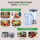 Juicer Machine, Blender & Grinder Combo 3 in 1 for Smoothies, Juice, Processing, Grinding & More 1300W Centrifugal Juice Extractor for Fruit Vegetable with 5 Speeds LCD Screen, Easy to Clean by CozyNest Decor