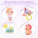 Car Seat Toys for Babies 0-6 Months Boy Girl Carseat Toys Hanging Spiral Stroller Toy, Infant Toy 0-6 Months Baby Newborn 0 3 Month Brain Development with Music Teether Rattle by TinyTreasures Baby Boutique