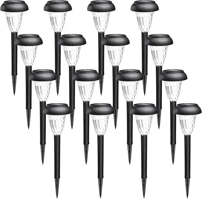 GIGALUMI 16 Pack Solar Lights Outdoor Waterproof, Warm White Pathway Light Solar Powered, Landscape Lighting, Garden Lights for Decor, Patio, Garden, Yard, Pathways, Walkways, photo 8 of 8