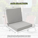 Outdoor Deep Seat Cushion Set 22" x 22", Water Repellent & Fade Resistant Cushion for Patio Furniture, Back & Seat Cushion with Removable Covers for Sofa, Couch, Light Grey by GreenHaven Gardens