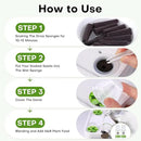 Ahopegarden 120pcs Hydroponic Pods Kit: Compatible with AeroGarden Herb Kits with 120 Grow Sponges; 120 Pods Lable, Highly Breathable - Indoor Garden Kit Supplies for Most Brands by GreenHaven Gardens