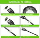 Solar Outdoor Lights, 10 Pack Solar Torch with Flickering Flame Waterproof, Solar Powered Garden Light, LED Flame Pathway Torches Lights for Yard, Patio, Outside Landscape Décor by GreenHaven Gardens
