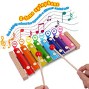Xylophone for Toddlers 1-3 Kids Musical Instruments for Toddlers 1-3 Baby Kids Wooden Toy Toddler Xylophone for Babies 6 Months and Up Wooden Kid's Preschool Musical Instruments by TinyTreasures Baby Boutique