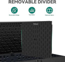 YITAHOME 200 Gallon Extra Large Deck Box, Double-Wall Resin Outdoor Storage Box with Flexible Divider for Patio Cushions Pool Supplies Garden Tools, 990 lbs Load Capacity, Lockable (Black) by CozyNest Decor