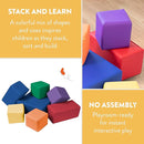 Toddler Building Blocks, Foam Blocks, Assorted, 7-Piece by TinyTreasures Baby Boutique