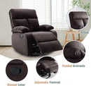 Swivel Rocker Recliner, Rocking Recliners Chair for Small Spaces, Small Rocker Recliner Chair, Nursery Rocking Chairs for Living Room, RV, Nursery, Brown by TinyTreasures Baby Boutique