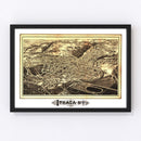 Vintage Map of Ithaca, New York 1882
