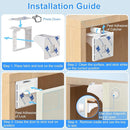 Child Safety Magnetic Cabinet Locks 4 Pack+ Key-AOSITE Baby Proofing Magnetic Drawer Locks for Kitchen with Adhesive No Drilling or Screws Fixed, Baby Safety Cabinet Locks by TinyTreasures Baby Boutique