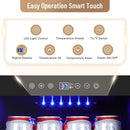 15 Inch Beverage Refrigerator, 130 Can Capacity Under Counter Fridge with Lock & Glass Door, Quiet Built-in or Freestanding Beer Cooler, Powerful Compressor for Fast Cooling by CozyNest Decor