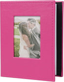 RECUTMS Photo Album 4x6 100 Pockets Leather Cover with Front Window Holds 100 Vertical Picture Book for Wedding Family Baby(Pink) by TinyTreasures Baby Boutique