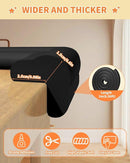 Edge Corner Protector Baby Proofing, 6.56FT 0.6'' Thicken L-Shape Furniture Fireplace Safety Bumper Guard with 6 Corners, Pre-Taped, Soft NBR Rubber Foam, Table Edge Protector for Baby (Black) by TinyTreasures Baby Boutique