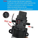DC 12V Diaphragm Pump, Self-Priming Sprayer Pump, 1.2 GPM 87 PSI Pressure Switch Adjustable water pump, With 2 hose clamps, for RV Camping Shower Garden Irrigation by GreenHaven Gardens