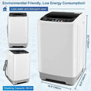 Nictemaw Portable Washing Machine 17.8Lbs Capacity Portable Washer with Drain Pump 2.4Cu.ft Full-Automatic Compact Washer with 10 Programs 8 Water Level for Home, Apartment, RV, Dorms by CozyNest Decor