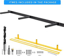 Heavy-Duty Floating Shelf Bracket, Hidden Shelf Bracket for Fireplace Mantel and Shelves, if Installed on Studs, max-Load of 210 pounds, 38 inches, (with Premium Build kit) by CozyNest Decor