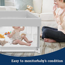 Baby Playpen 50x50 Inch, Playpen for Babies and Toddlers Baby Playpen Fence Playard Activity Center, Without MAT Included by TinyTreasures Baby Boutique