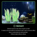 Kaiyuan Dynasty 2pc Artificial Fish Tank Plants Aquarium Decoration Plants Silicone Glowing Kelp Ornament Fish Tank Decor Aquarium Plant Aquatic Water Grass,7inch,Green by GreenHaven Gardens