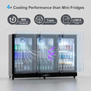 COTLIN 12.45 Cu.Ft Back Bar Beverage Cooler with Low-E Glass Auto Defrost – 3 Door Commercial Under Counter Fridge for Beer, Soda, Wine– Triple Fan Cooling, ETL NSF Approved by CozyNest Decor
