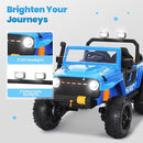 24V Kids Toddler Ride On Truck Electric Car Kids Ride On Truck Car Electric Jeep Off-Road Truck for Parent Remote Control LED Lights Music Powerful Wheels for Ages 3+(Blue) by TinyTreasures Baby Boutique