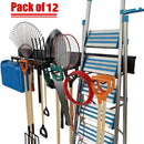 TORACK Tool Storage Rack, Heavy Duty Steel Garage Wall Mount Garden Tool Organizer for Ladders, Chairs, Shovels, Broom, Power tools (8-Pack 5.7"-11" Mixed Hooks, up to 800 lbs) by GreenHaven Gardens