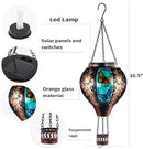 Hot Air Balloon Solar Lantern Outdoor - Flame Hanging Solar Light Waterproof Lanterns for Patio Garden Yard Farmhouse Decor, Great Gift(Butterfly) by GreenHaven Gardens