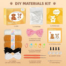 MOREJMTT Crochet Kit for Beginners, Learn to Crochet, Include Easy Knitting Soft Yarn, Step-by-Step Video Tutorial, Hook, Holiday Birthday Gift for Adults and Kids(2 Pack Dog) by TinyTreasures Baby Boutique