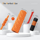 5 in1 Foam Roller Set, Trigger Point Foam Roller, Massage Roller Stick, Massage Ball, Resistance Band for Deep Muscle Massage Pilates Yoga,Fitness Exercise for Whole Body (Pure Orange) by CozyNest Decor