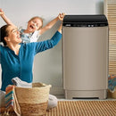 17.7 lbs Full Automatic Washing Machine with LED Display Compact Washing Machine with Drain Dump, 10 Wash Programs and 8 Water Levels Ideal for Dorms, Apartments, RV, Gold, KB03 GOLD6-3 by CozyNest Decor