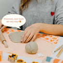 Sculpd - The Original Kids Pottery Kit, Air-Dry Clay Starter Kit for Kids Age 4 to 6, Air Dry Clay with 10 Colour Paint Set, Paintbrushes, Tool Set, Alphabet Stampers, Sponge and Step-by-Step Guide by TinyTreasures Baby Boutique