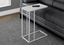 Accent Table, C-Shaped with Tempered Glass - Contemporary & Modern by HouseOfZazla