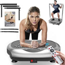 Vibration Plate Exercise Machine - Whole Body Workout Vibration Platform Lymphatic Drainage Machine for Weight Loss Home Fitness with Resistance Bands Remote by CozyNest Decor