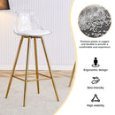Stylish Upholstered Bar Chairs With Metal Leg by Unique Piece Furniture