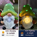 Solar Mushroom Gnomes Garden Statues Outdoor Decor with Night Glow,Cute Fairy Garden Statues for Yard,Pathway,Lawn Art Ornamen,Spring,Easter,Birthday Christmas Women Mom Gift Idea by CozyNest Decor