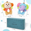BLOOBLOOMAX Sock rattles for Babies 0-24 Months Baby Animal Foot Finder Educational Toys by TinyTreasures Baby Boutique