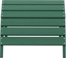 SERWALL Folding Adirondack Ottoman Without Assembly, Green by GreenHaven Gardens