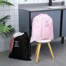 2 Pcs Travel Laundry Bag Washable Dirty Clothes Bag with Drawstring and Zipper for Suitcase, 22 x 18 Inch (Pink, Black,Classic) by TinyTreasures Baby Boutique