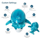 Cloud B Ocean Projector Nightlight with White Noise Soothing Sounds | Adjustable Settings and Auto-Shutoff | Tranquil Whale Family - Blue by TinyTreasures Baby Boutique