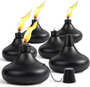 Upgraded Tabletop Torches Set of 6, 24oz Citronella Candles for Outdoor, Metal Table Top Torches for Outside, Refillable Torch Lanterns for Patio, Yard, Deck, Garden, Party by GreenHaven Gardens