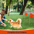 Zozen 100Pack Fluorescent Orange Marking Flags, Writable | Marker Flags - 15x4x5 Inch, Lawn Flags, Landscape Flags, Marker Flags for Lawn, Survey Flags, Irrigation Flags, Sprinkler Flags, Survey Flags. by GreenHaven Gardens