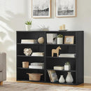 71 Inch Tall 8-Shelf Bookcase, Wood Bookshelf Storage Organizer Adjustable Shelf for Home Office Living Room, Converts into Two 4-Shelf Bookshelves, Black by CozyNest Decor