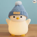 Penguin Night Light for Kids, Adorable Penguin Lamp with Hat, Food Grade Silicone Nursery Nightlight, Rechargeable/Dimmable/Timer,LED Squishy Novelty Animal Bedside Lamp,Funny Gifts for Boys by TinyTreasures Baby Boutique