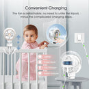 Ausic Stroller Fan with Mist, 100ml Misting Portable Fan for Stroller, Baby Fans with Detachable Tripod, Baby Essentials, Clip on Fans for Crib, Treadmill, Car Seat, Outdoor by TinyTreasures Baby Boutique