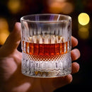 KAMMAK Whiskey Glass Set of 2, 7.05oz Old Fashioned wine Glass for Scotch, Cocktails, Rum, Vodka in Bar And Party Gifts for Men, Whisky Lovers, Wedding, Anniversary, Birthday by CozyNest Decor