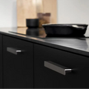 Satin Steel "Elan" Knob and Drawer Pulls