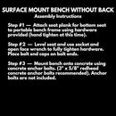 Coated Outdoor Furniture Heavy-Duty Outdoor Bench Thermoplastic Coated, Expanded Metal, Commercial-Grade Seating, Made in America (Surface Without Back, 8 Ft, Textured Brown) by GreenHaven Gardens