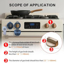 5+1 Packs Stove Knob Safety Covers, Childproof Oven Door Lock, Double-Key Design and Universal Size, Water Resistant Oil Resistant and High Temperature Resistant, for Home Kitchen Kids Pets Childproof by TinyTreasures Baby Boutique