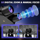Night Vision Goggles - 4K Night Vision Binoculars with 5000mAh Rechargeable Battery, 32GB TF Card can Save Photo and Video, 3'' HD Screen for Camping & Security, Black by TinyTreasures Baby Boutique