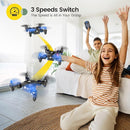 Holy Stone HS190 Foldable Mini Drone for Kids Beginners, RC Nano Quadcopter with Altitude Hold, 3D Flips, High Speeds Rotation, Headless Mode, Throw to Go, One Key Return, Great Gift Toys for Boys and Girls, Blue by TinyTreasures Baby Boutique