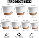 White Self Watering Pots with Drainage Planting Pot for HousePlants Plastic Flower Pots Outdoor Plant Pots Gift Idea Decorative Flower Pots Draining Pots for Indoor Plants