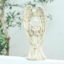 Angel Statues for Garden-Garden Angels Outdoor Statue - Solar Angels Figurines Holding Glass Ball for Outdoor Decor or Housewarming Gift by GreenHaven Gardens